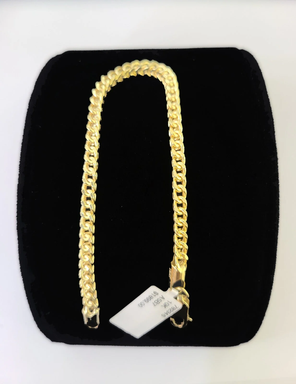 10k Yellow Gold Franco Bracelet 3mm 7.5" Inch Men Women Link Real - Image 4