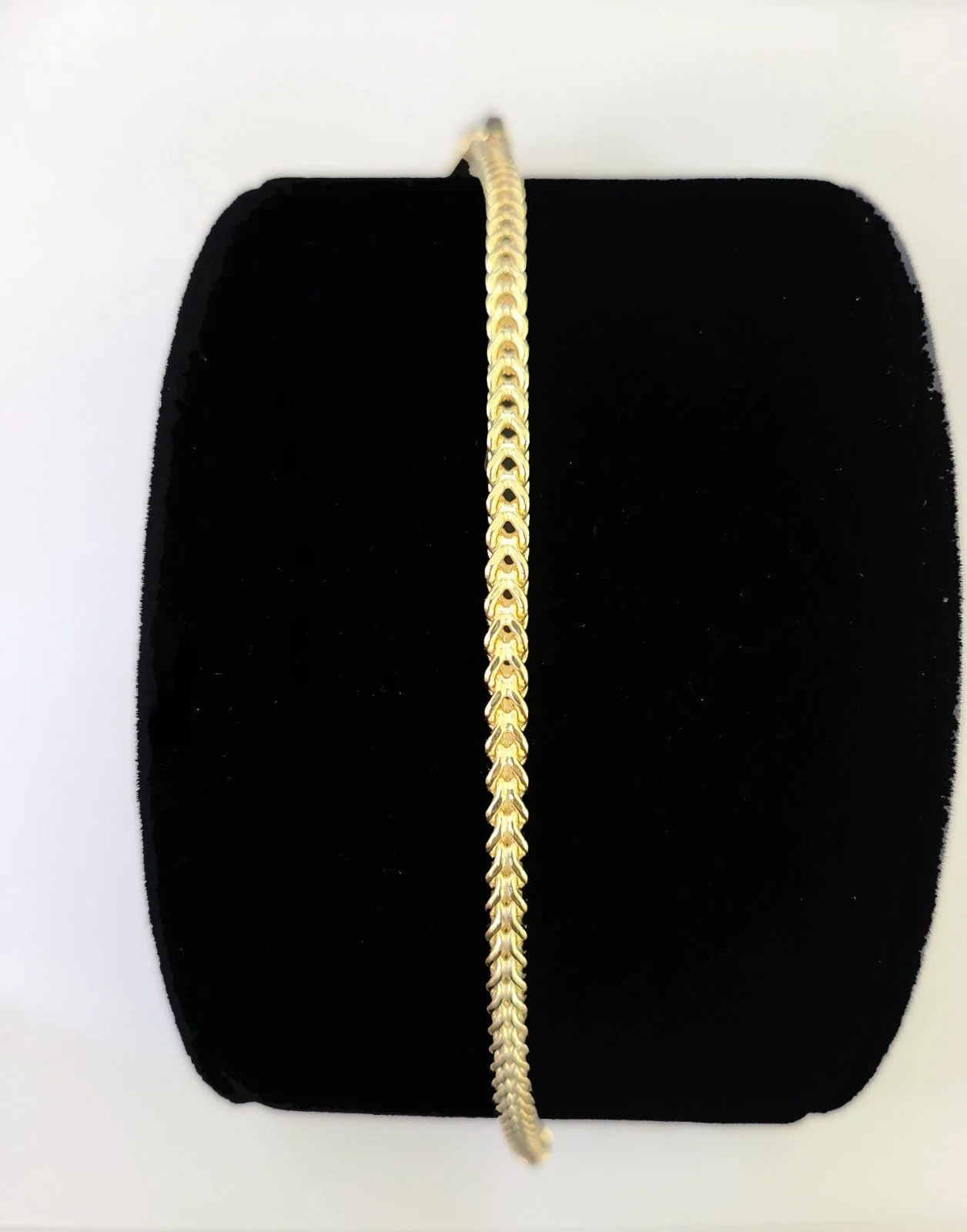 10k Yellow Gold Franco Bracelet 3mm 7.5" Inch Men Women Link Real - Image 6