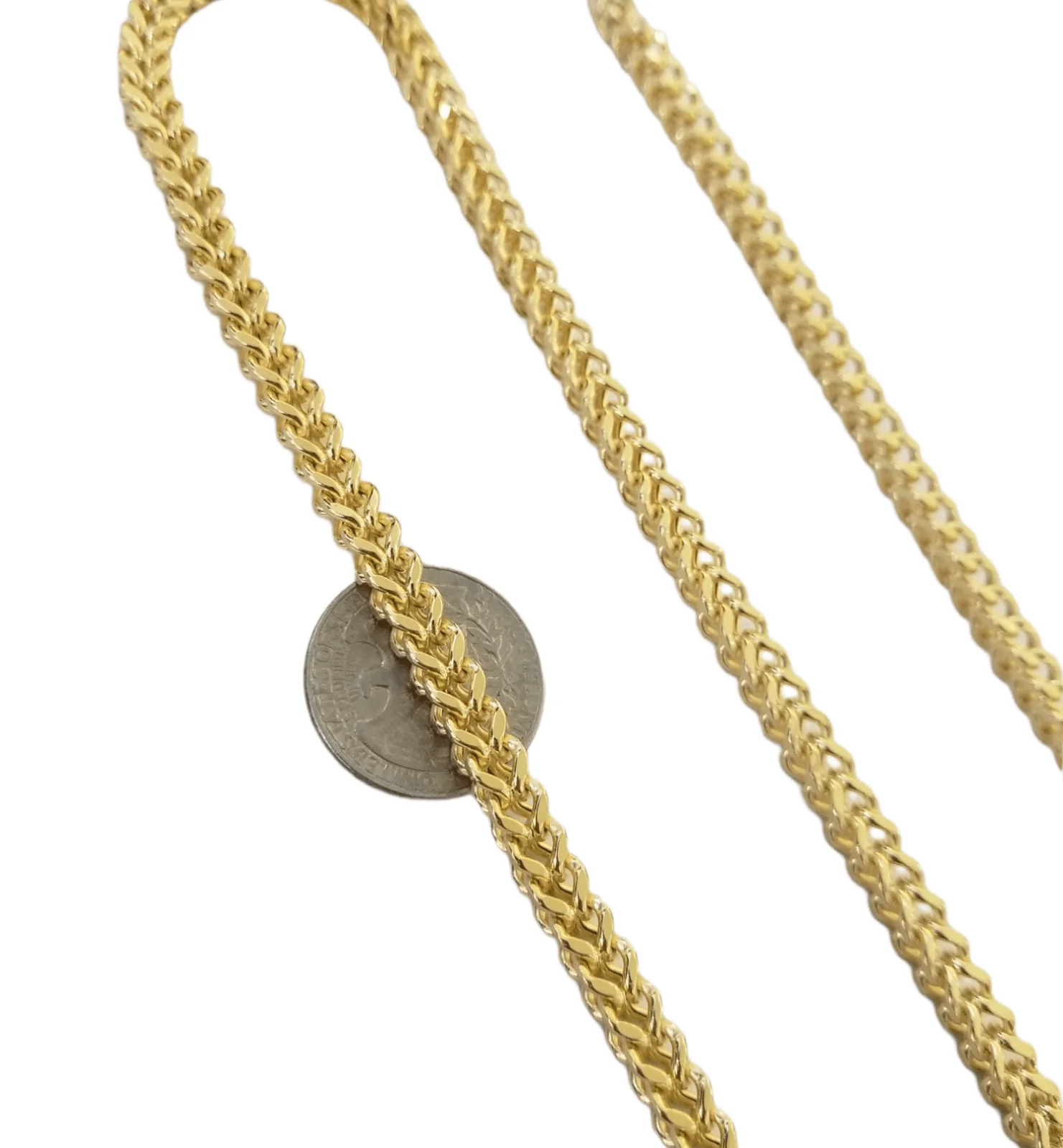 10k Yellow Gold Franco Chain 22 24 26 28" Inch Real Gold 5mm Necklace - Image 6