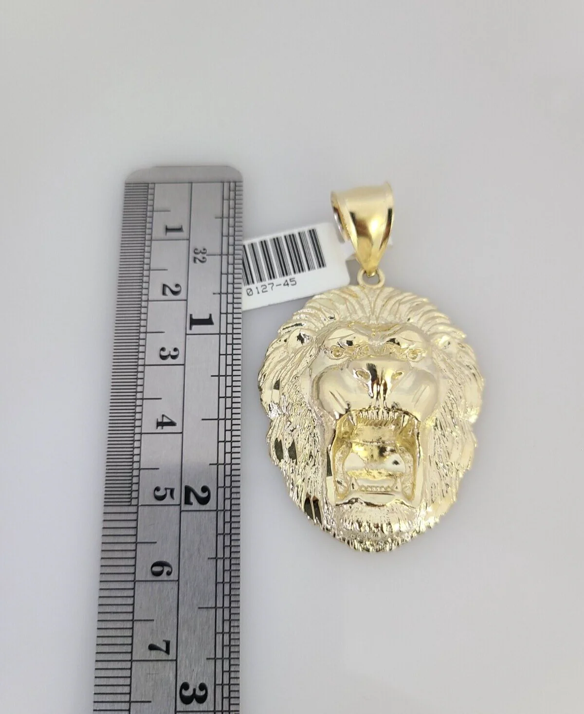 10k Yellow Gold Franco Chain Roaring Lion Charm Pendant 4mm 18-28 Inch Necklace - Image 6