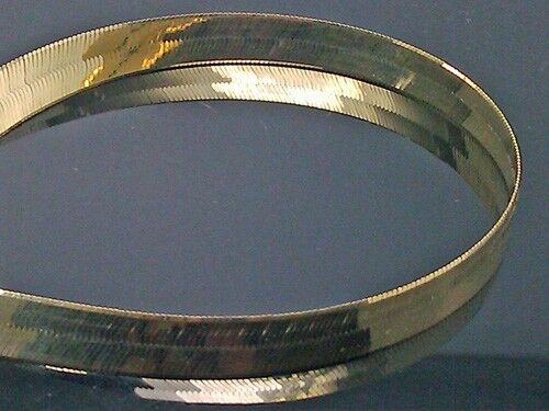 10k Yellow Gold Herringbone chain Necklace 24" 10mm,Lobster lock, 10kt Real Gold - Image 6