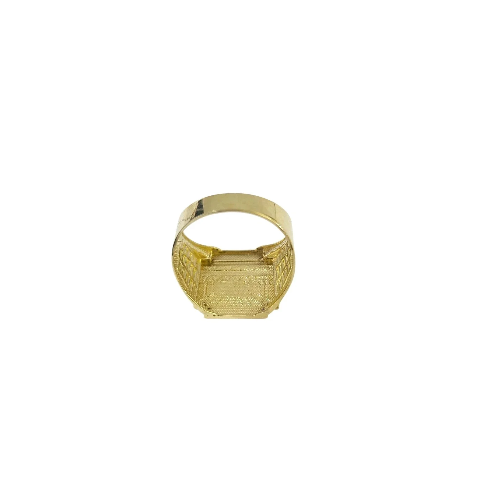 10K Yellow Gold Mens Last Supper Ring Signet Religious Band Bold Statement - Image 4