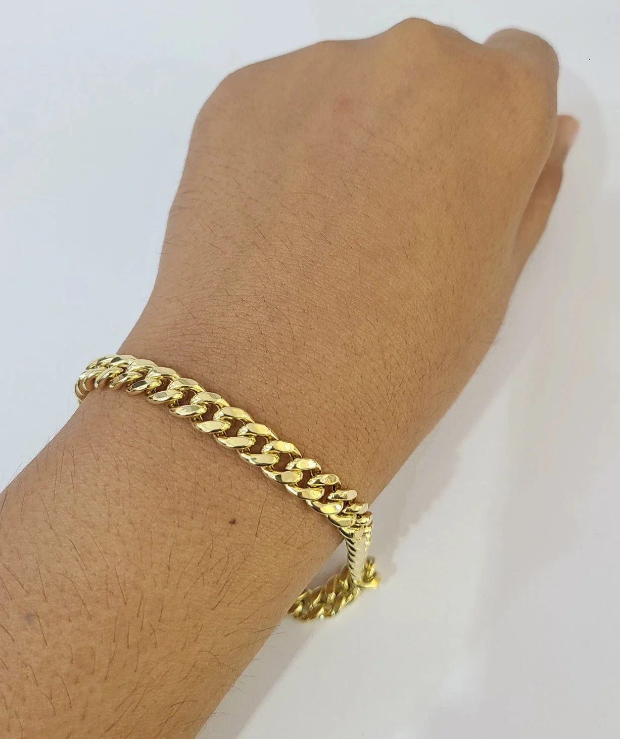 10k Yellow Gold Miami Cuban Chain 6mm Necklace Bracelet Set Real Men Women - Image 2