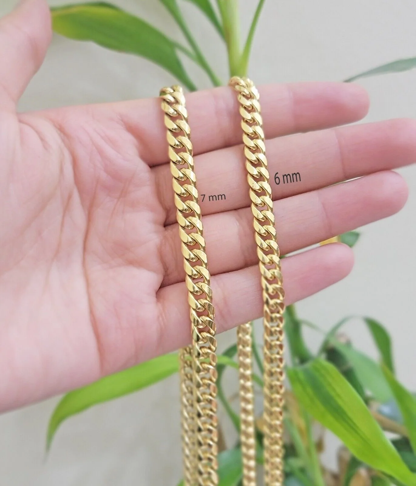 10k Yellow Gold Miami Cuban Link Chain Box Necklace 6mm 20-24 Inch Real - Image 4