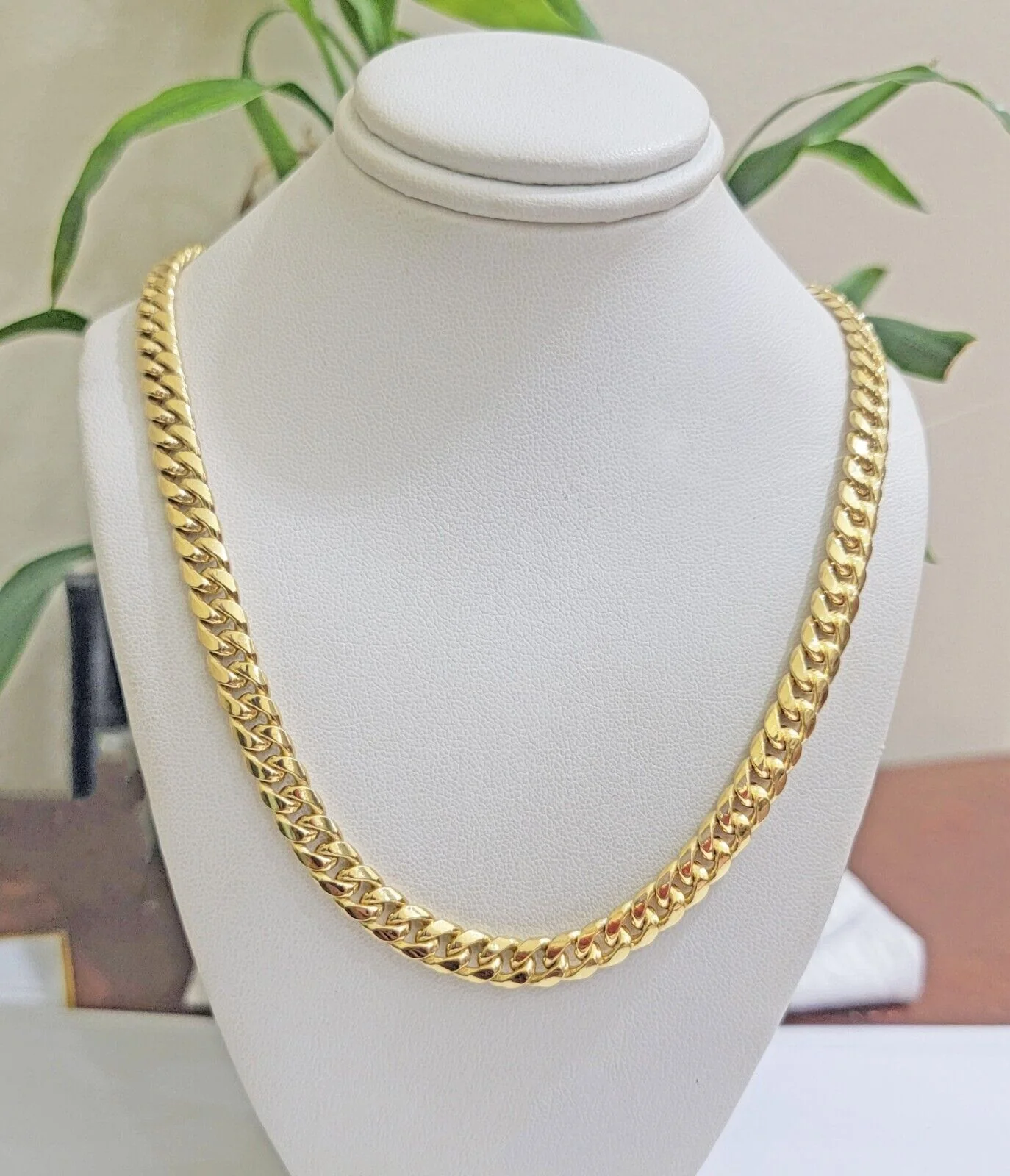 10k Yellow Gold Miami Cuban Link Chain Box Necklace 6mm 20-24 Inch Real - Image 8