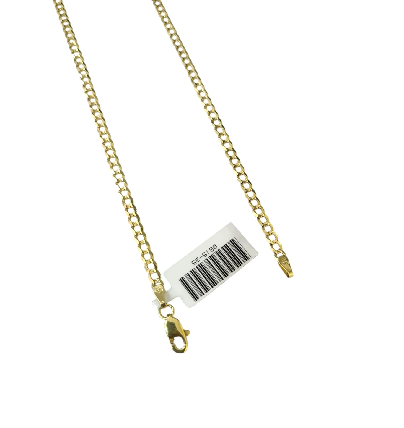 10k Yellow Gold Necklace Cuban Curb Chain 3mm 18"-28" inch 10kt - Image 3