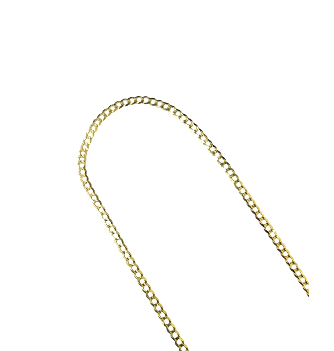 10k Yellow Gold Necklace Cuban Curb Chain 3mm 18"-28" inch 10kt - Image 5