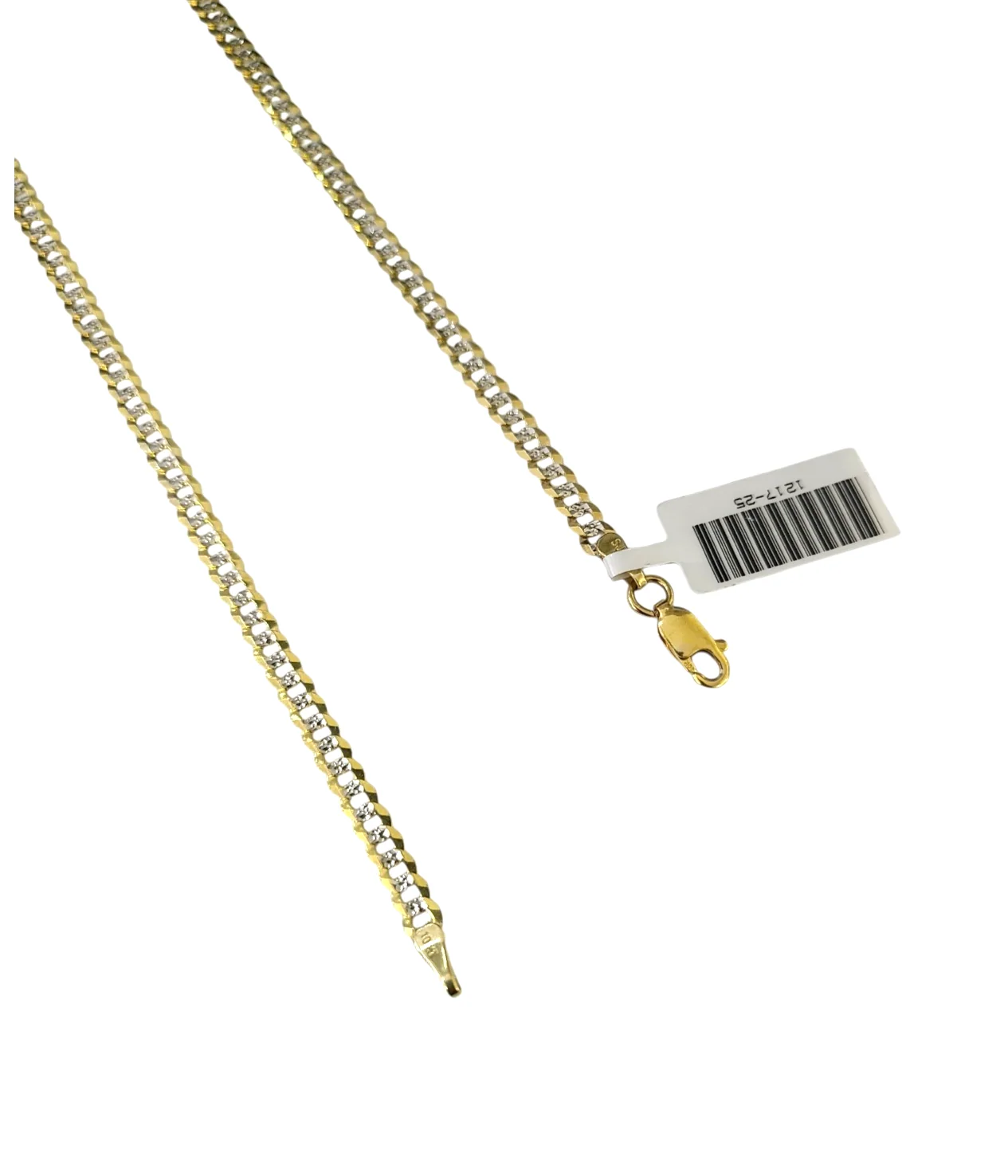 10k Yellow Gold Necklace Cuban Curb Chain 4mm 18"-28" inch Diamond Cuts 10kt - Image 4