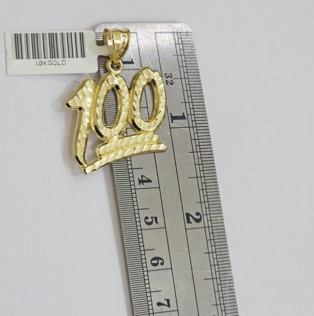 10k Yellow Gold Rope Chain 100 Charm Pendant Set 18"-28 Inch 3mm Necklace REAL - Image 9