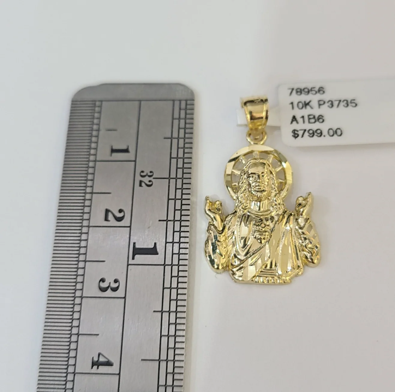 10kt Franco Chain Necklace Whatever Jesus 1mm 16-22 Inches Ladies Gold - Image 5