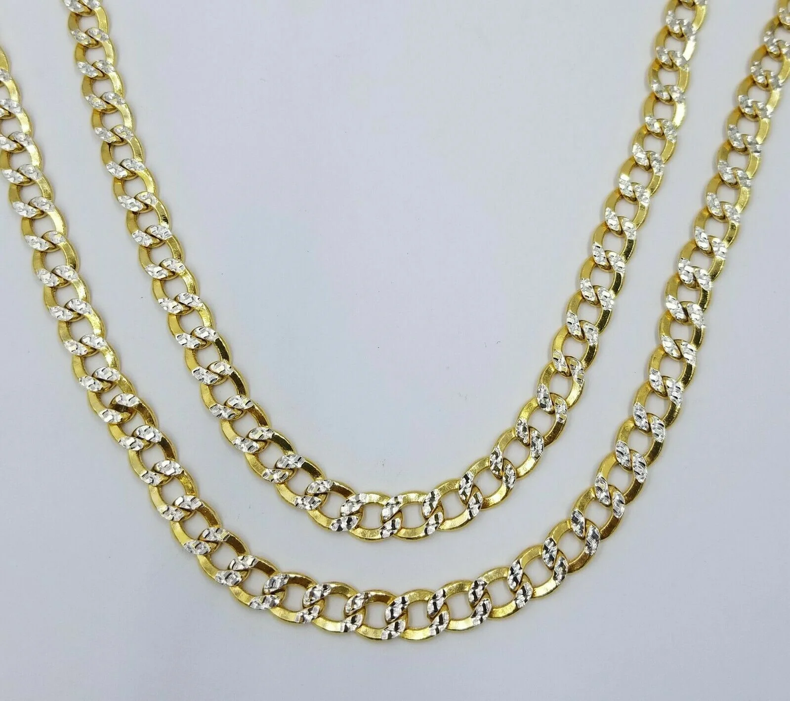 12MM Real Gold Mens Necklace Cuban Link 30" Diamond Cut 10k Yellow Gold Chain - Image 5