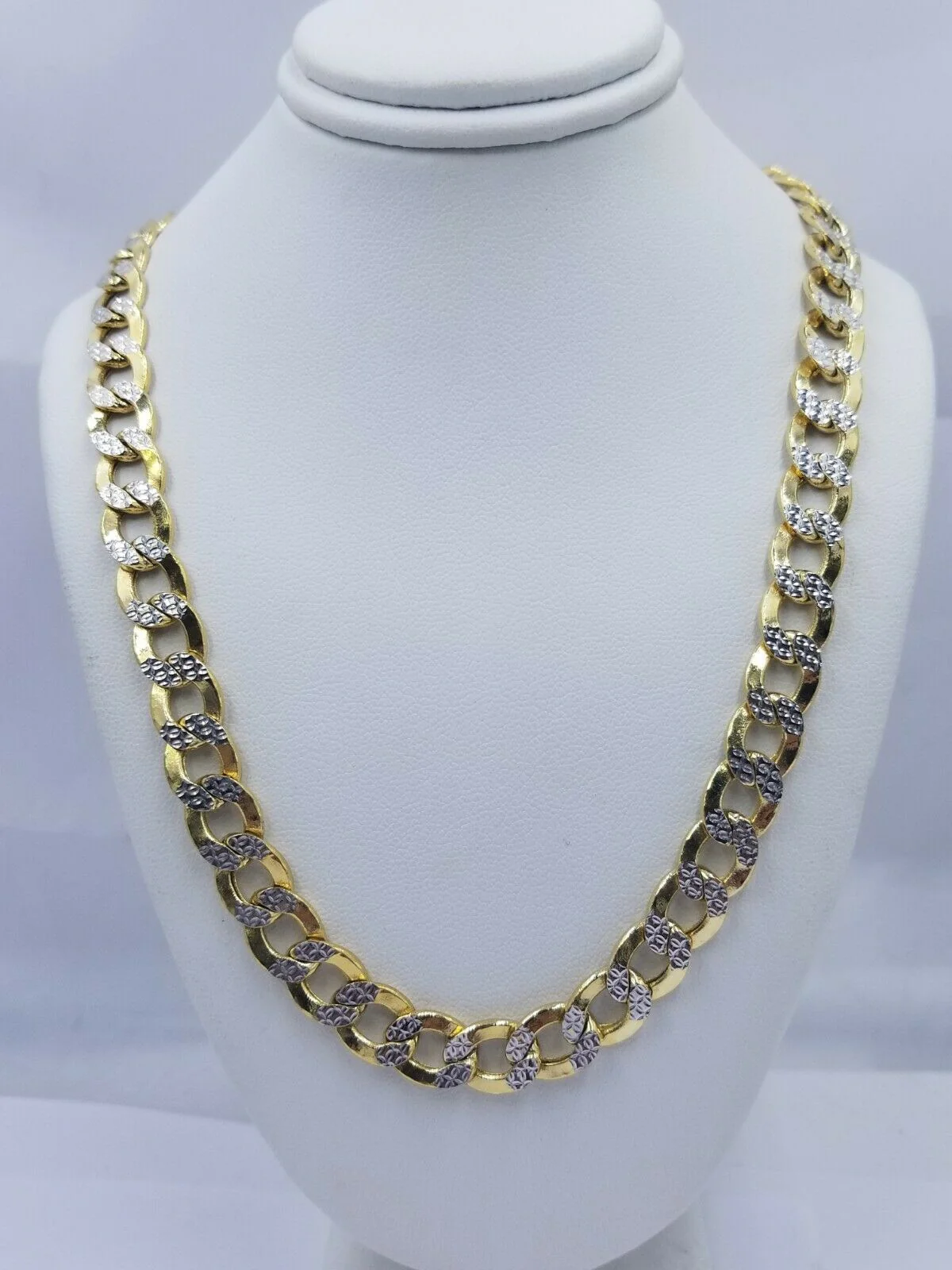 12MM Real Gold Mens Necklace Cuban Link 26" Diamond Cut 10k Yellow Gold Chain - Image 7