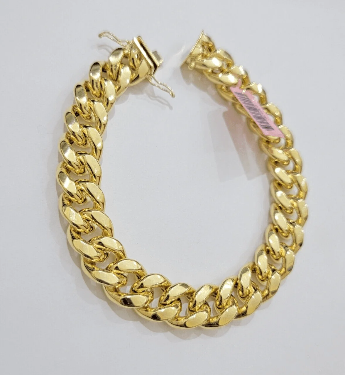 13mm 14k Yellow Gold Bracelet 8 Inch Miami Cuban Link Box Clasp Men's REAL 14kt - Image 4