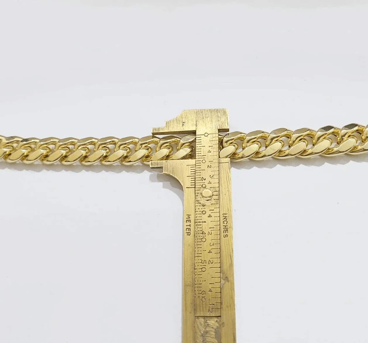 13mm 14k Yellow Gold Bracelet 8 Inch Miami Cuban Link Box Clasp Men's REAL 14kt - Image 10