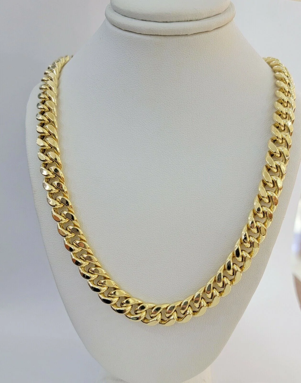 14k 11mm Mens Necklace Chain Miami Cuban Link  28" Inch REAL 14KT Real Gold Sale - Image 4