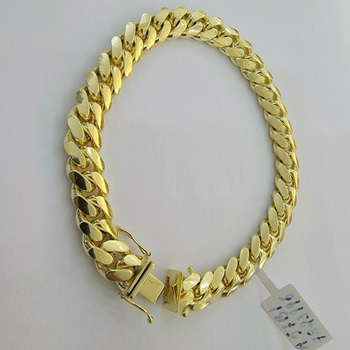 14k Bracelet Miami Cuban Link SOLID 14kt Yellow Gold 8.5 mm 7.5" Men Women REAL - Image 5