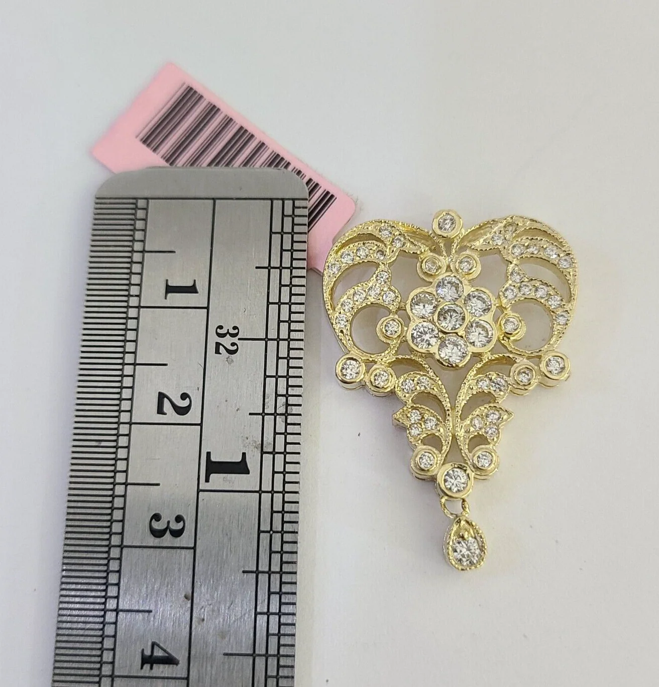 14k Chandelier Earrings Pendant Charm SET Yellow Gold Real Genuine 14Kt - Image 12