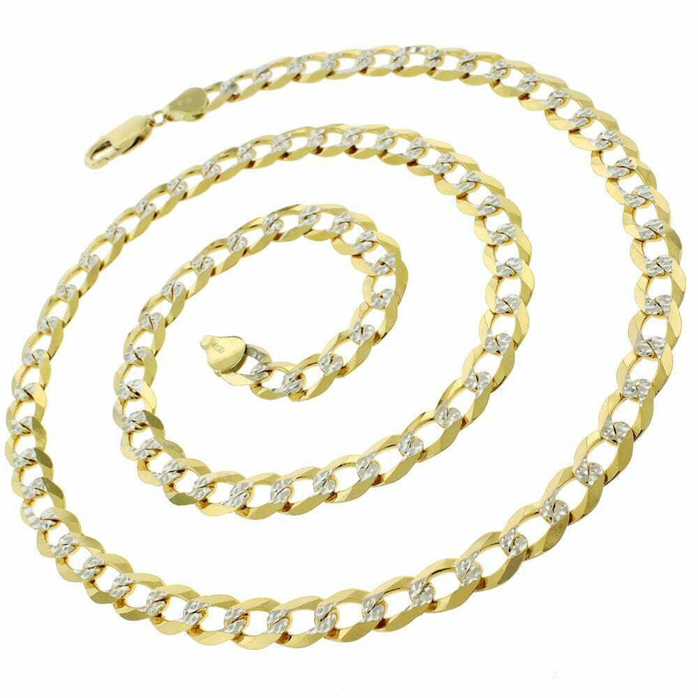 14K Diamond Cut Cuban Curb Link Necklace Chain 8mm 20" -30" REAL 14K SOLID GOLD - Image 5