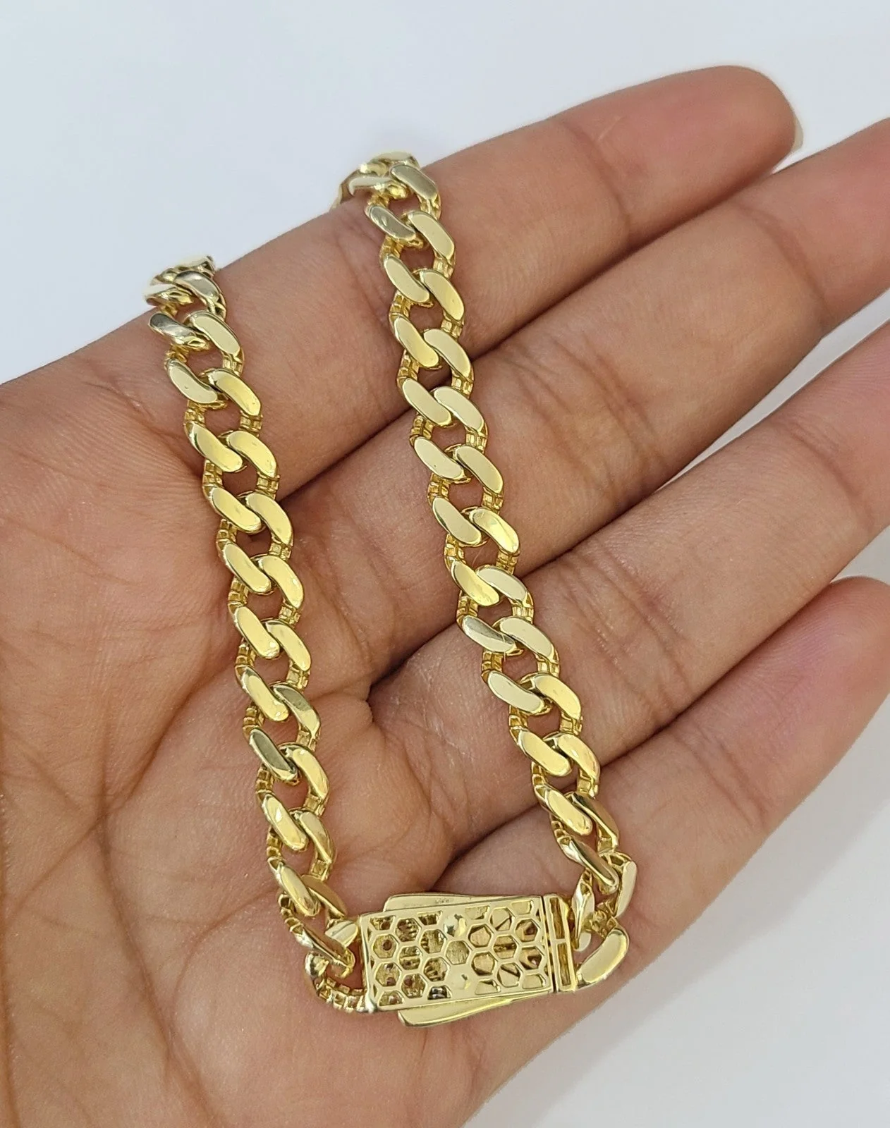 14k Gold Bracelet Royal Monaco 6mm 7.5" Inch Real 14kt Gold Box clasp REAL - Image 6