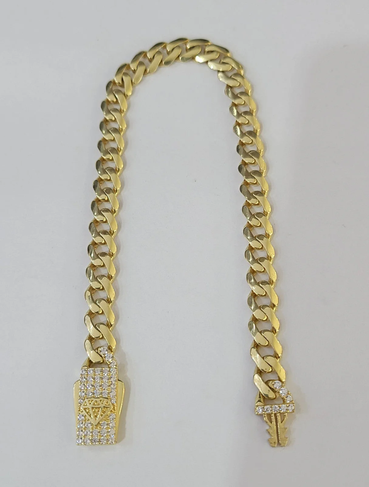 14k Gold Bracelet Royal Monaco 6mm 7.5" Inch Real 14kt Gold Box clasp REAL - Image 7