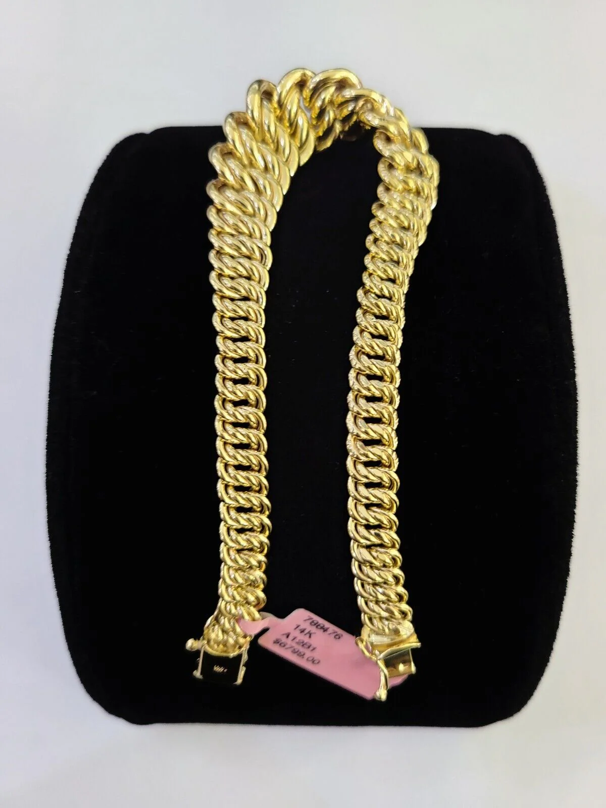 14K Gold Princesa Ring Bracelet 7.5" 7mm Real Yellow SET Flat Byzantine 14Kt All Sizes - Image 5