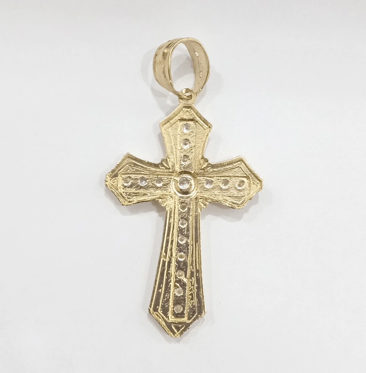 14k Gold Rope Chain Necklace Cross Charm Pendant Set 18-28" inch 5mm, REAL 14kt - Image 3