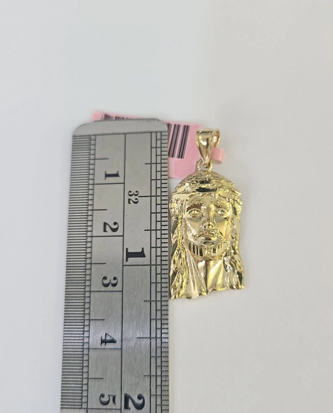 14k Jesus Head Pendant Charm Yellow Gold Men Women 1.75" 1.5" 1.25" 1" Real - Image 6