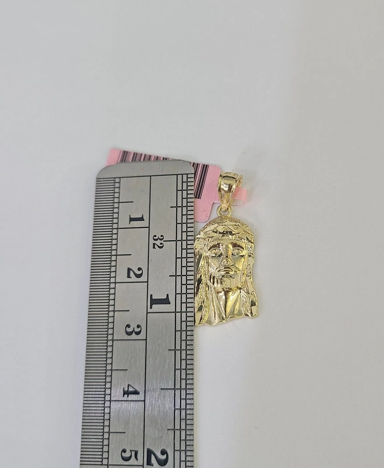 14k Jesus Head Pendant Charm Yellow Gold Men Women 1.75" 1.5" 1.25" 1" Real - Image 7