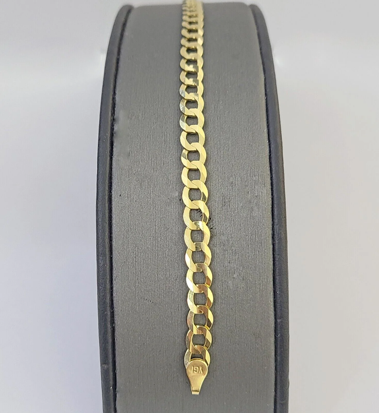 14K Real Yellow Gold Miami Cuban Curb Bracelet 6 mm Link 8" inch 14K - Image 3