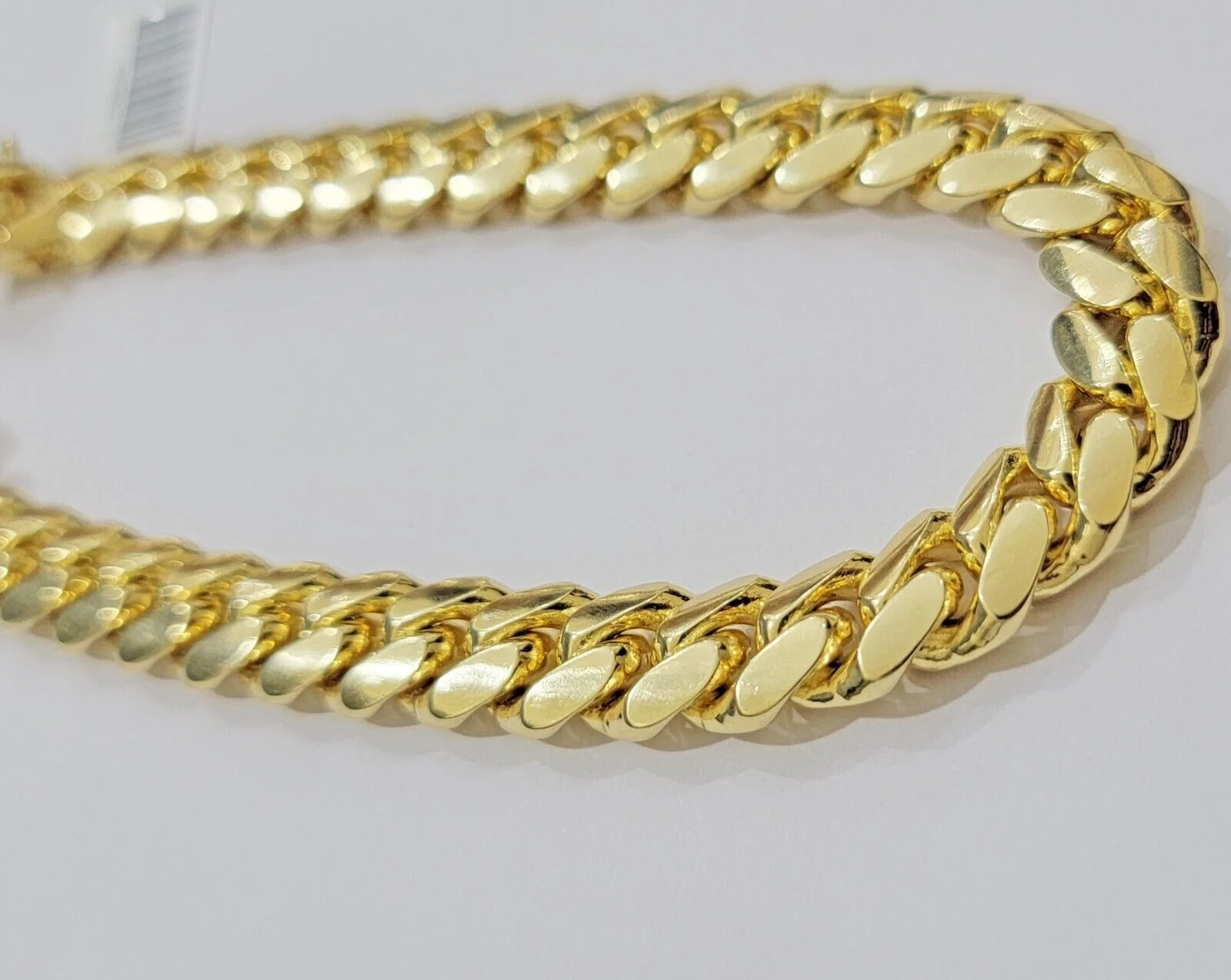 14k Yellow Gold Bracelet 8.5 Inch Solid 9mm Miami cuban Link Men Real 14kt Heavy - Image 5