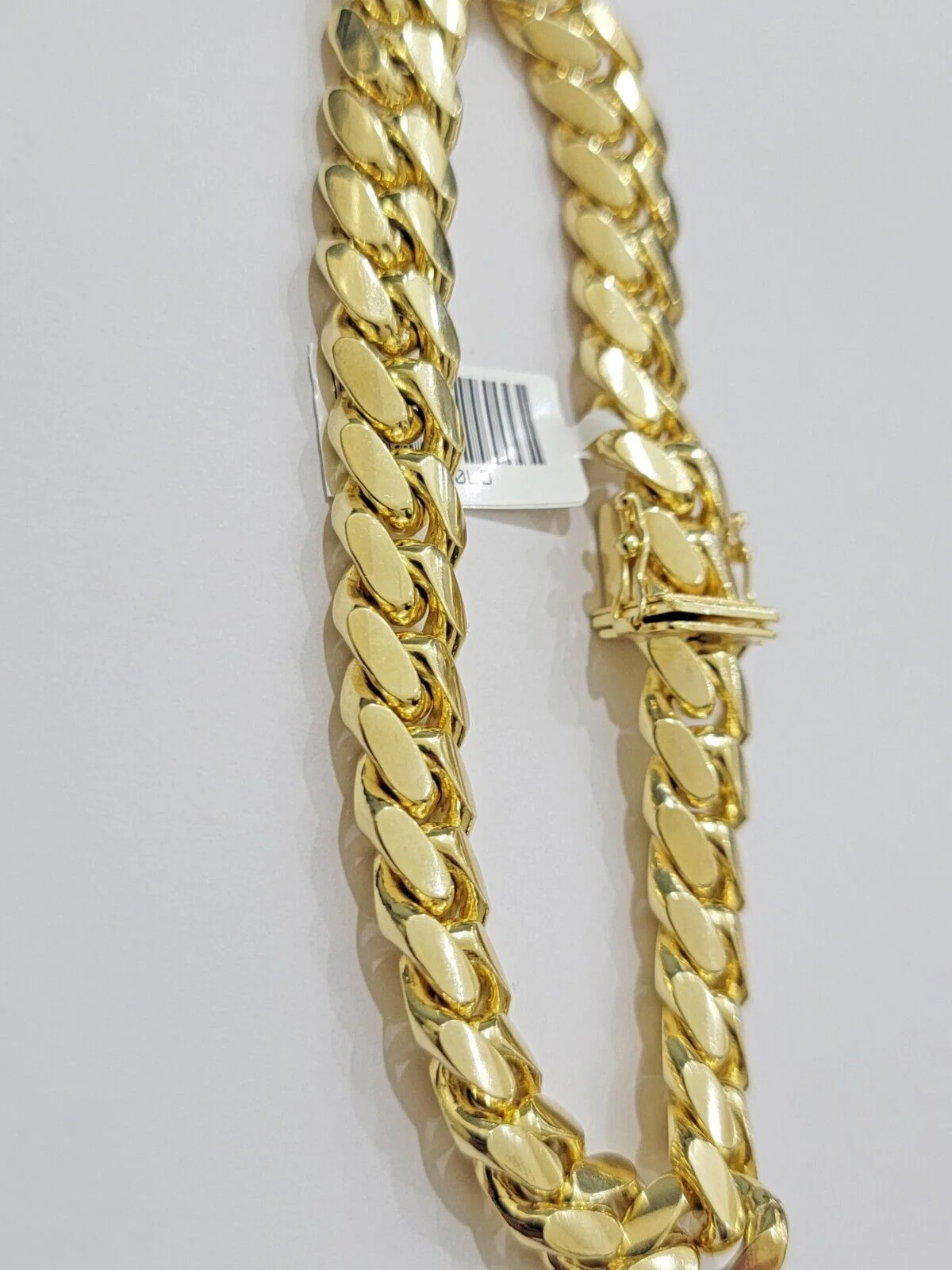14k Yellow Gold Bracelet 8 Inch Solid 9mm Miami cuban Link Mens Real 14kt Heavy - Image 8