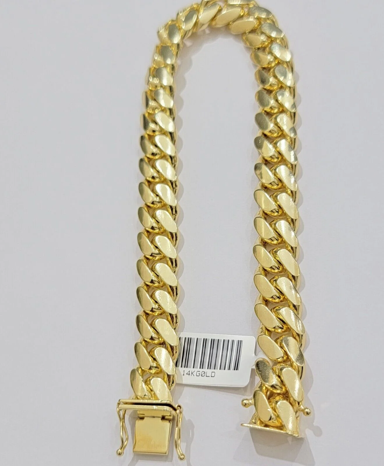 14k Yellow Gold Bracelet 9 Inch Solid 9mm Miami Cuban Link Mens Real 14kt Heavy - Image 2