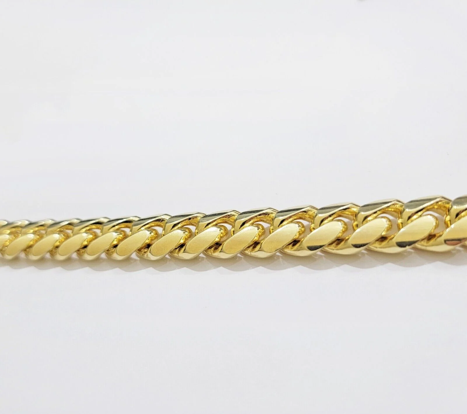 14k Yellow Gold Bracelet 9 Inch Solid 9mm Miami Cuban Link Mens Real 14kt Heavy - Image 9