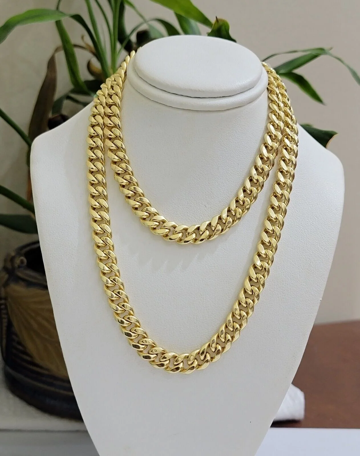 14k Yellow Gold Chain 20 Inch 8mm Miami Cuban Link Men Women Necklace REAL 14KT - Image 5