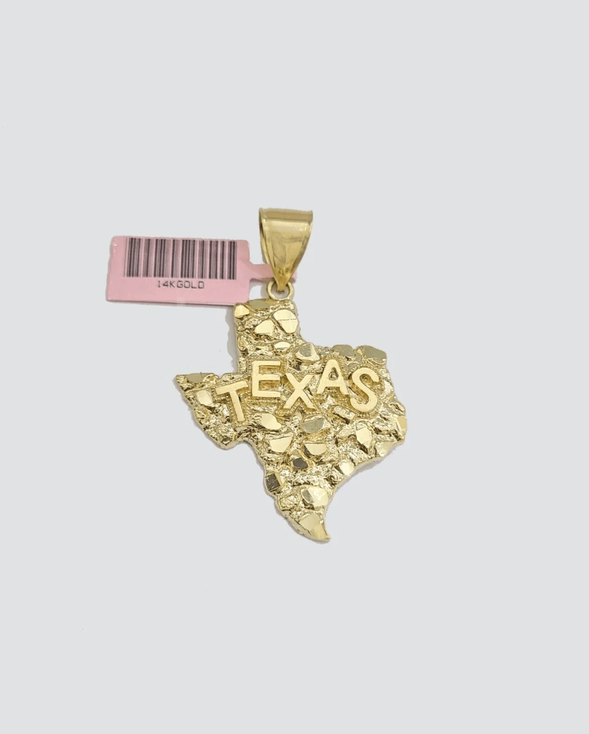 14k Yellow Gold Miami Cuban Chain 26 Inch Necklace Texas Map Charm Pendant Real - Image 12