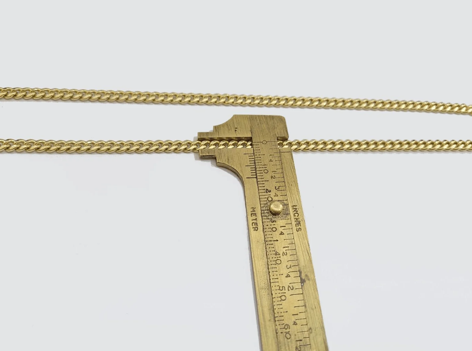 14k Yellow Gold Miami Cuban Chain 26 Inch Necklace Texas Map Charm Pendant Real - Image 2