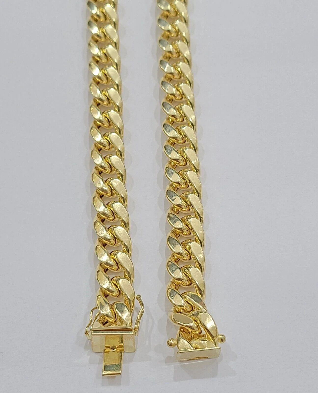 14k Yellow Gold Miami Cuban Link Chain 10mm 22" Necklace Box Lock Real 14kt - Image 6