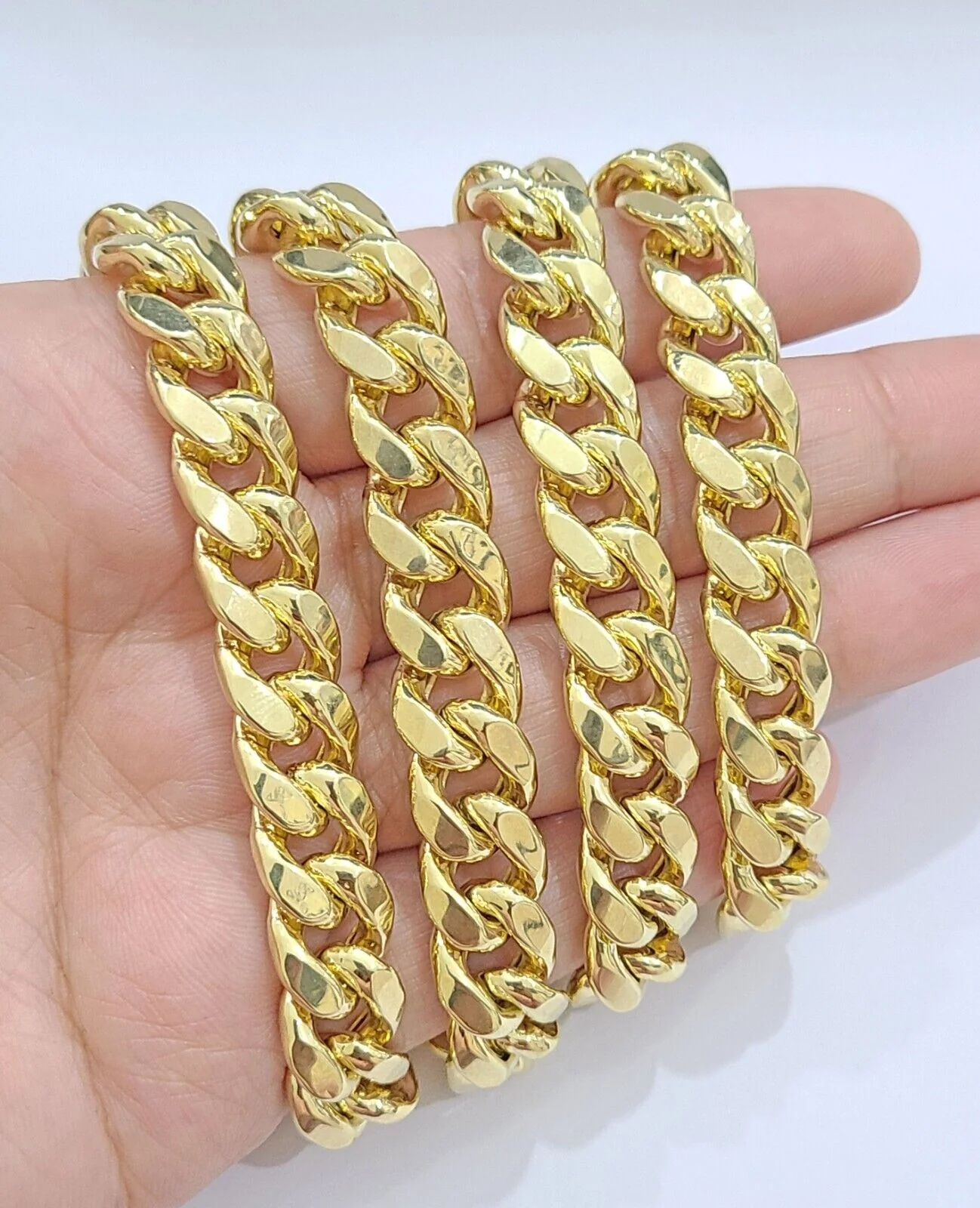 14k Yellow Gold Miami Cuban Link Chain 10mm 28" Necklace Box Lock Real 14kt - Image 7