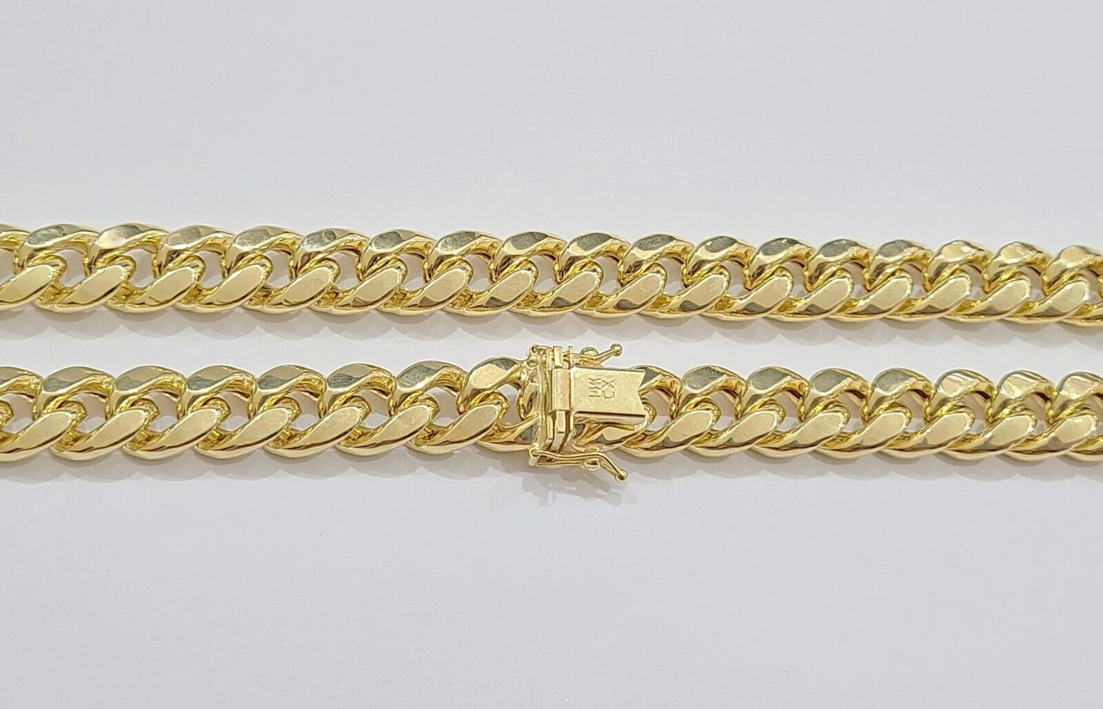 14k Yellow Gold Miami Cuban Link Chain 9mm 20" Necklace Box Lock 14kt Choker - Image 3