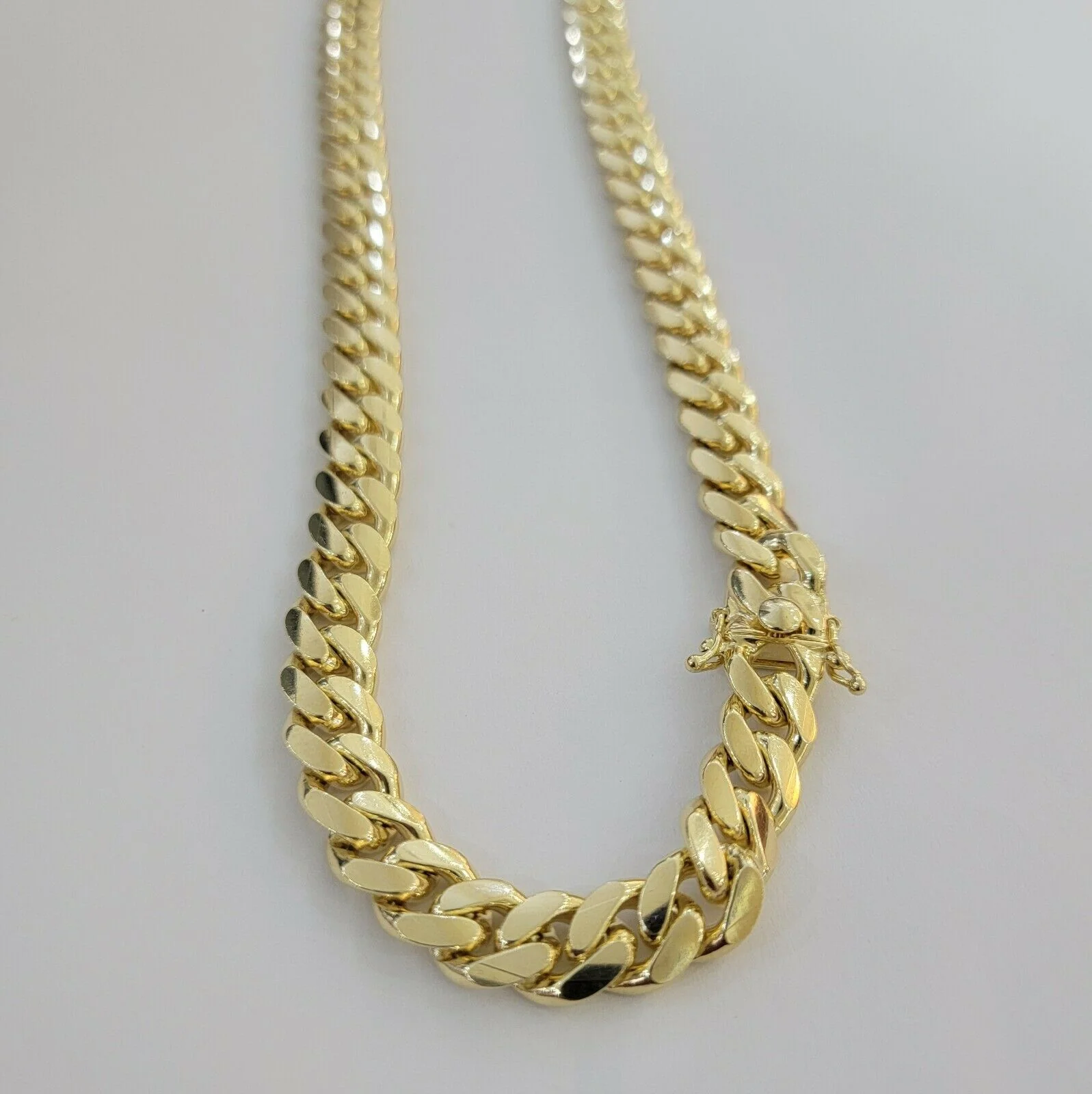 14k Yellow Gold Miami Cuban Link Chain Necklace 7mm 24" Men's Real 14kt SOLID - Image 4