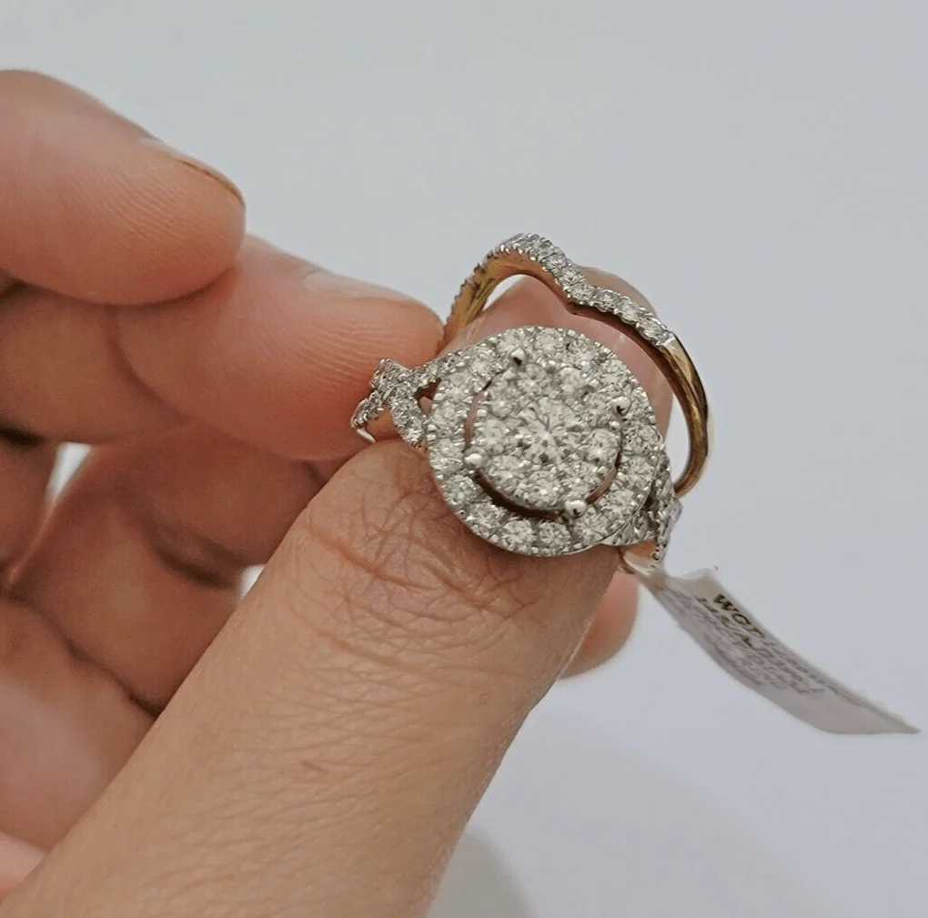 14kt Yellow Gold 2CT Diamond Ring Band Ladies Bridal Set Wedding Engagement SALE - Image 15
