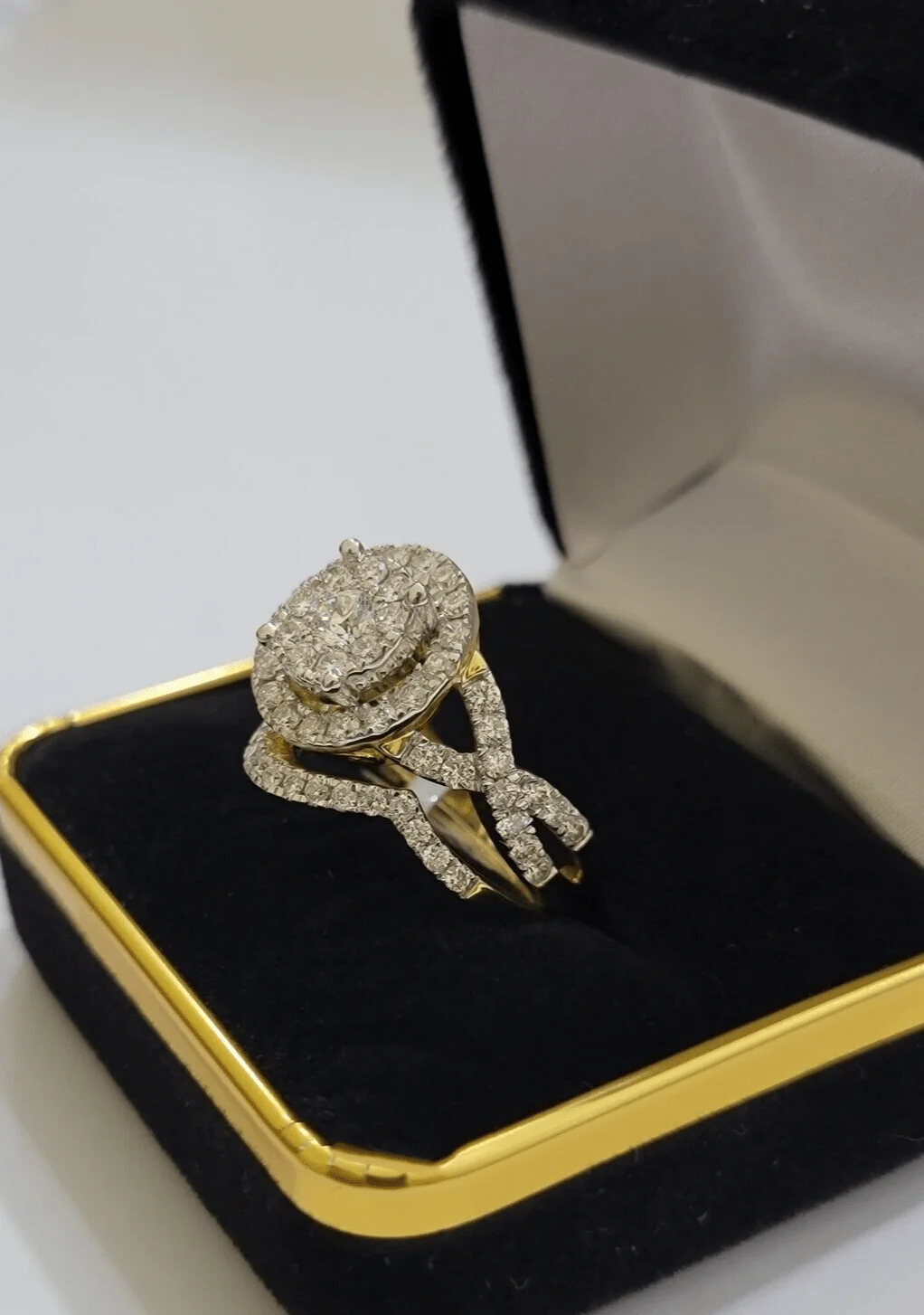 14kt Yellow Gold 2CT Diamond Ring Band Ladies Bridal Set Wedding Engagement SALE - Image 2