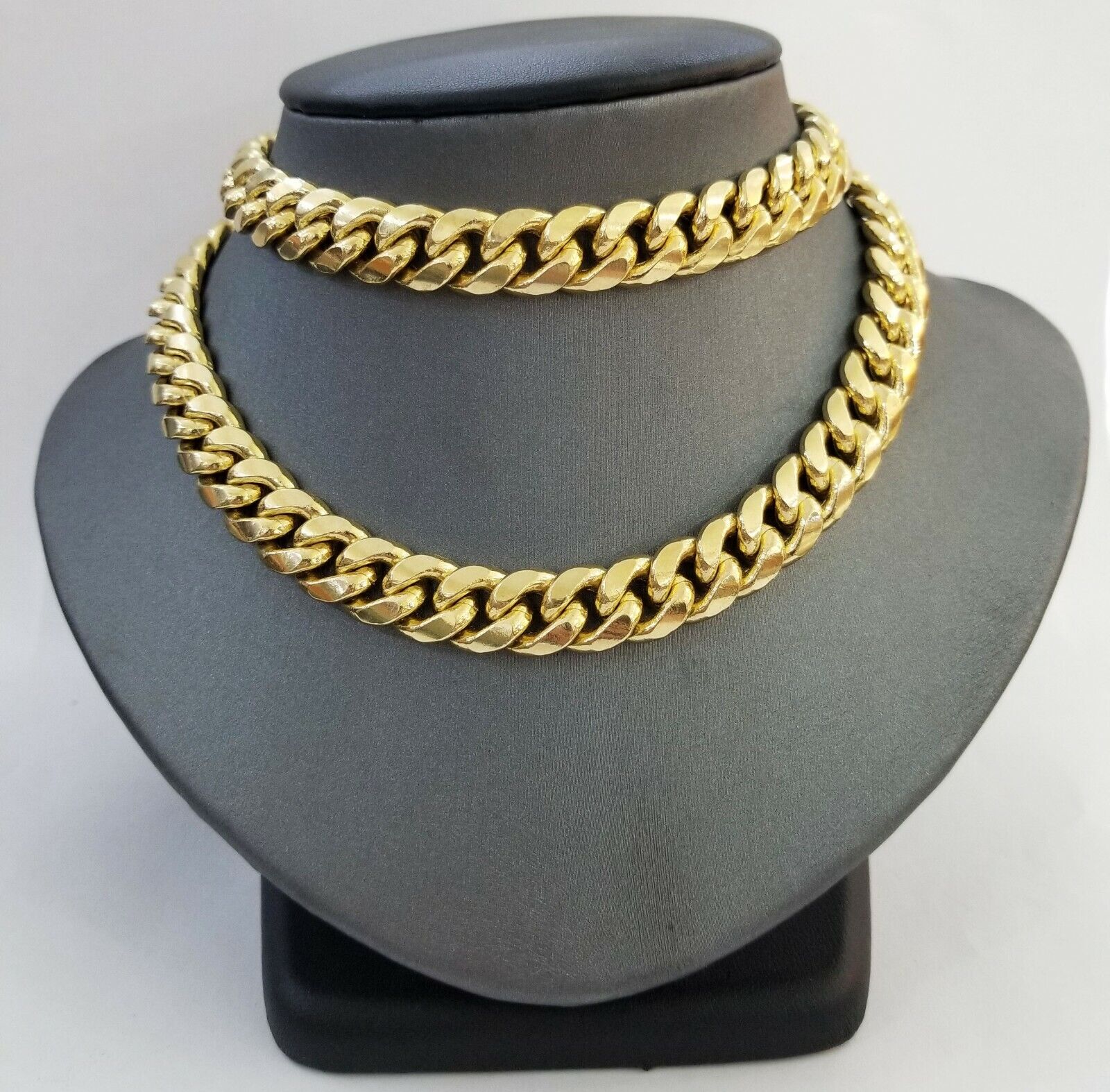 26" inch Real 14K Yellow Gold miami cuban chain 11mm Necklace Lobster lock  14kt - Image 6