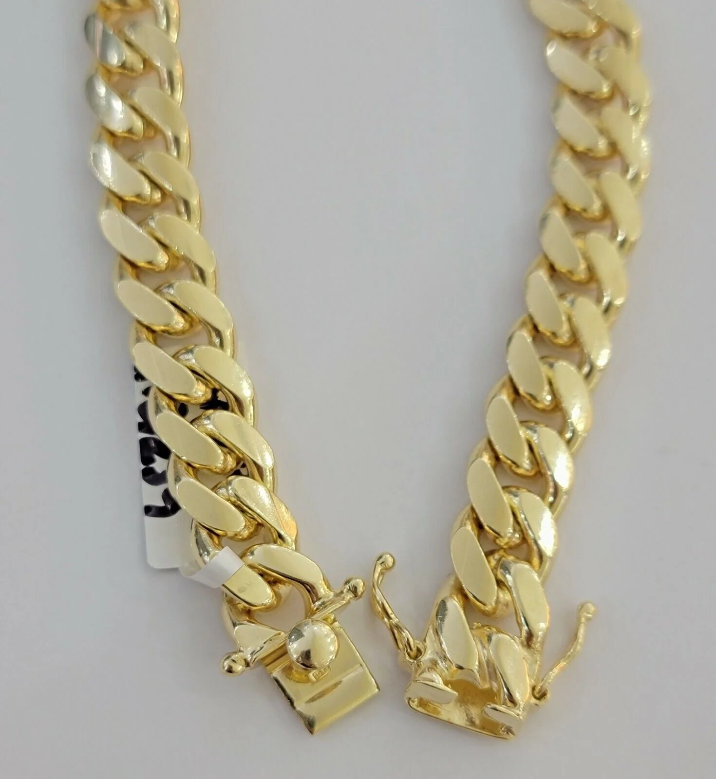 Mens 10k Gold Bracelet 8 Inch Miami Cuban Link 11mm Solid 10KT Yellow Gold REAL - Image 6