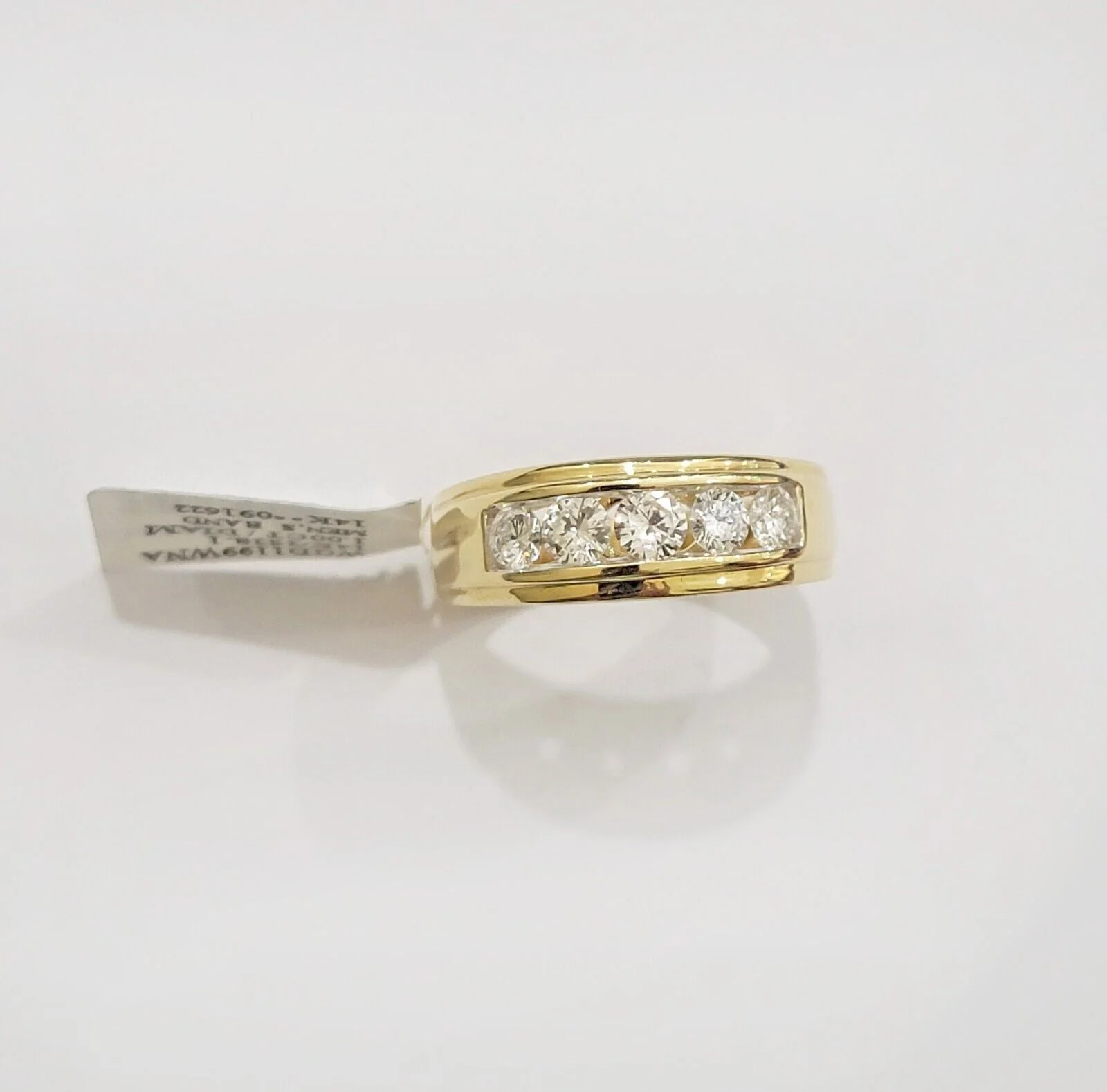 Mens 14k Yellow Gold 1CT Diamond Ring Band Natural Wedding Band, Valentine Sale Ring Sizes 6,7,8,9,10,11 & 12 - Image 5