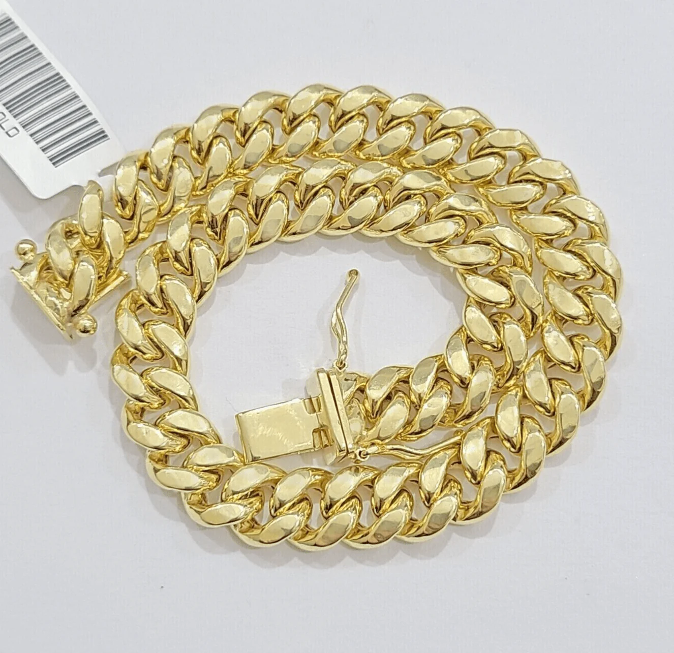 Real 10k Gold Bracelet 9 inch 8mm Miami Cuban Link Box Clasp Strong 10kt , Men's - Image 2