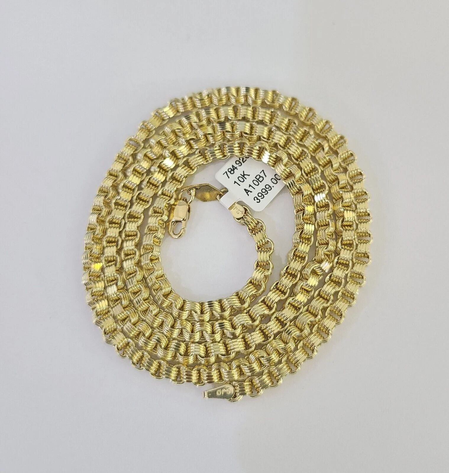 REAL 10k Gold Byzantine Chain Necklace Lobster Clasp 3mm 20" 22" 24" 26" 28" 30" - Image 7