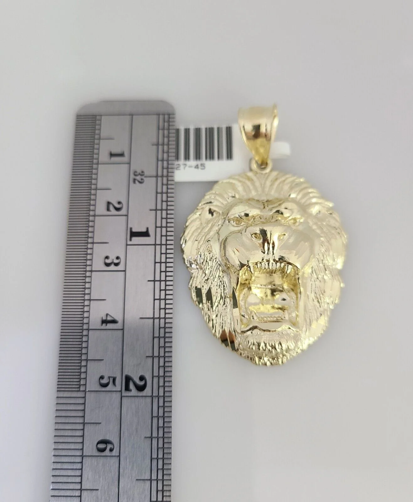 Real 10k Gold Byzantine Necklace Roaring Lion Charm SET Chain 20-30" 3mm Pendant - Image 5