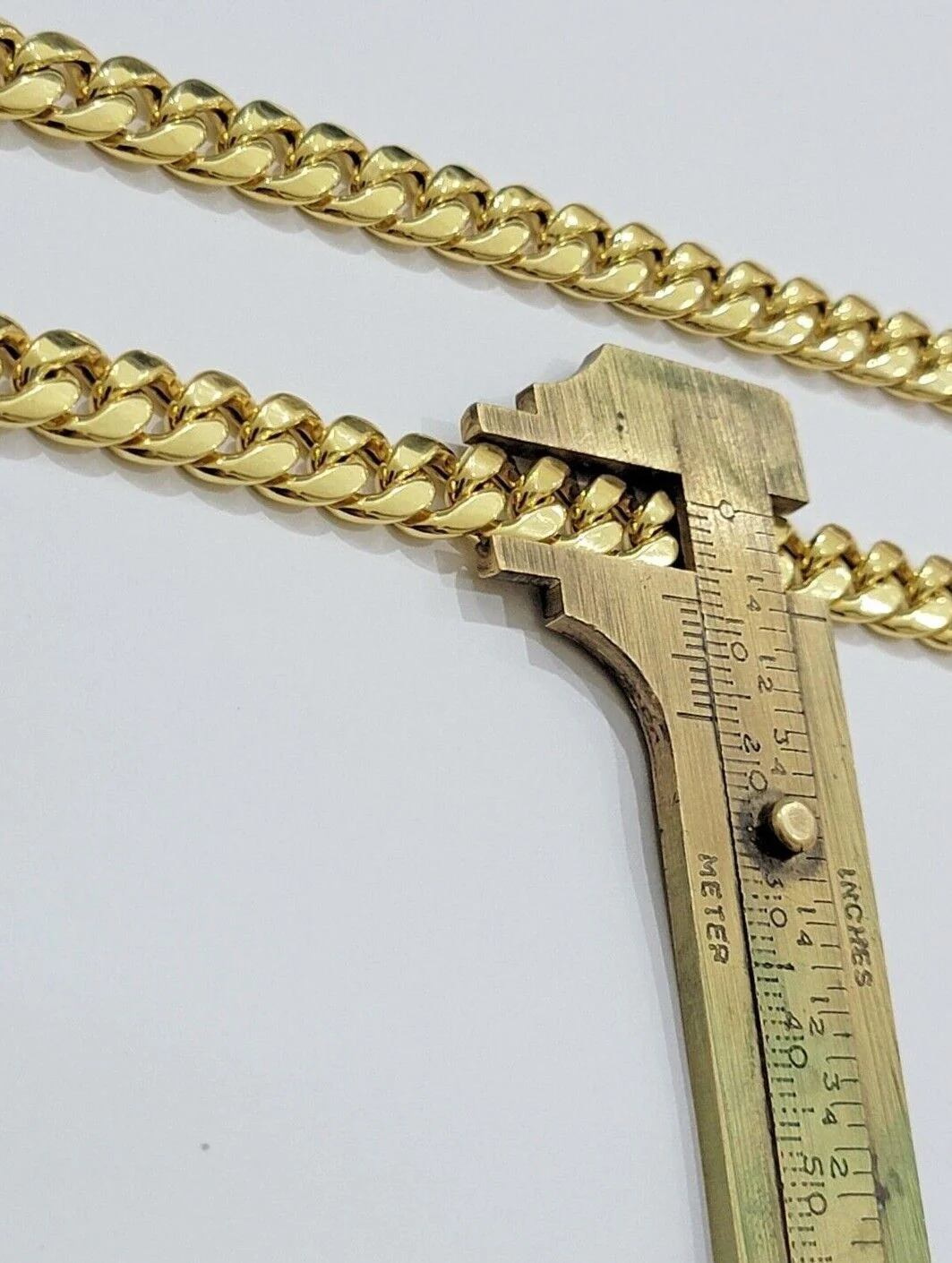 Real 10k Gold Chain Necklace Miami Cuban Link 18"-28" Inch 8mm Box Lock 10kt Men - Image 10
