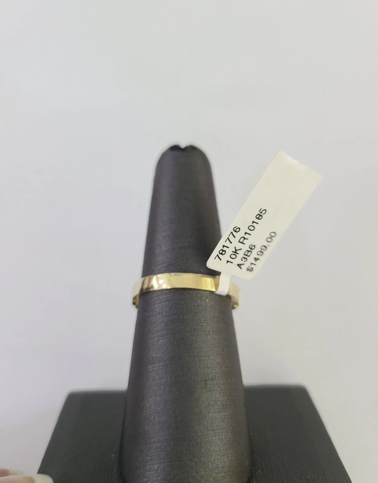 REAL 10K Gold Jesus Cross Nugget Ring Band Style Rings 10Kt Yellow All Sizes - Image 8